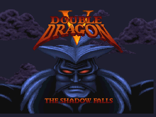 Double Dragon V title screen for Jaguar